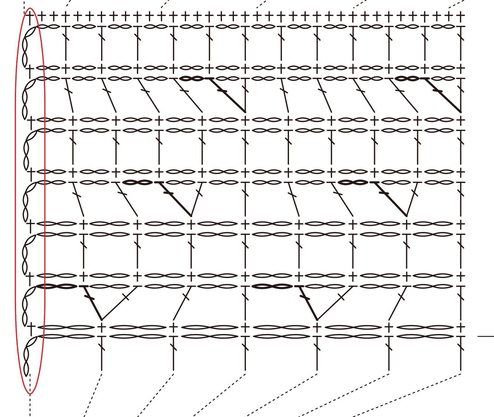 P.75　フレア袖のカーディガン　5図　袖