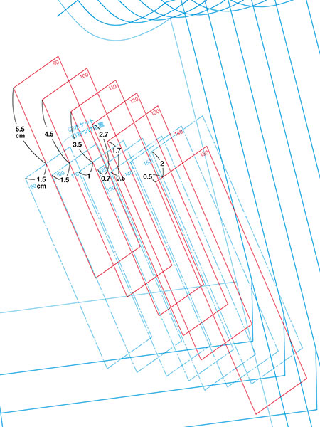 ●実物大型紙A面②ショート丈のコート