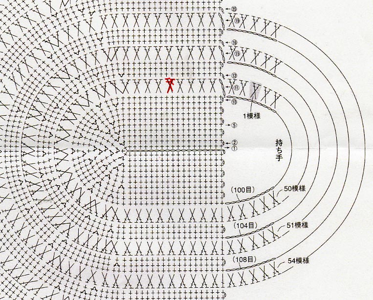 P.65(作品P.21)　ナチュラルな半月バッグ
