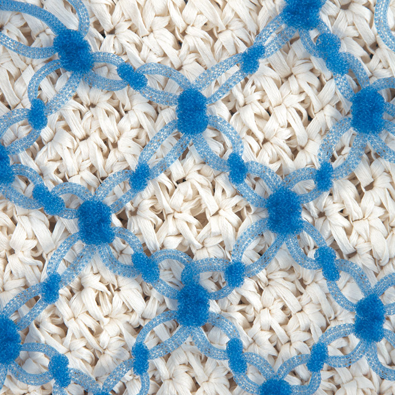 マクラメ クロッシェバッグ 白 青 キット 手づくりタウン By 日本ヴォーグ社 マクラメ クロッシェバッグ 白 青 キット 手づくりタウン By 日本ヴォーグ社