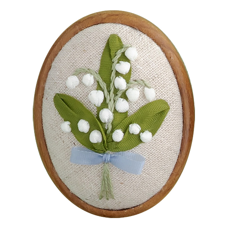 春の花のブローチ3点キット スズラン ワスレナグサ マーガレット キット 手づくりタウン 日本ヴォーグ社