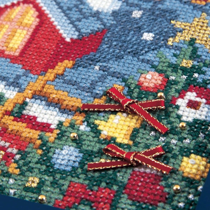 ホビーラホビーレ クロスステッチフレーム イブのサンタ キット 手づくりタウン 日本ヴォーグ社