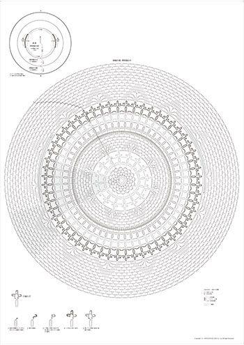 大きくて詳しい編み図 配送 グリーン系の円形ボレロ 材料 用具 手づくりタウン 日本ヴォーグ社