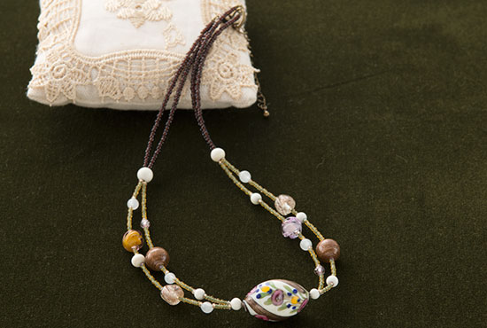 材料キット ネックレス 花ことば キット 手づくりタウン 日本ヴォーグ社