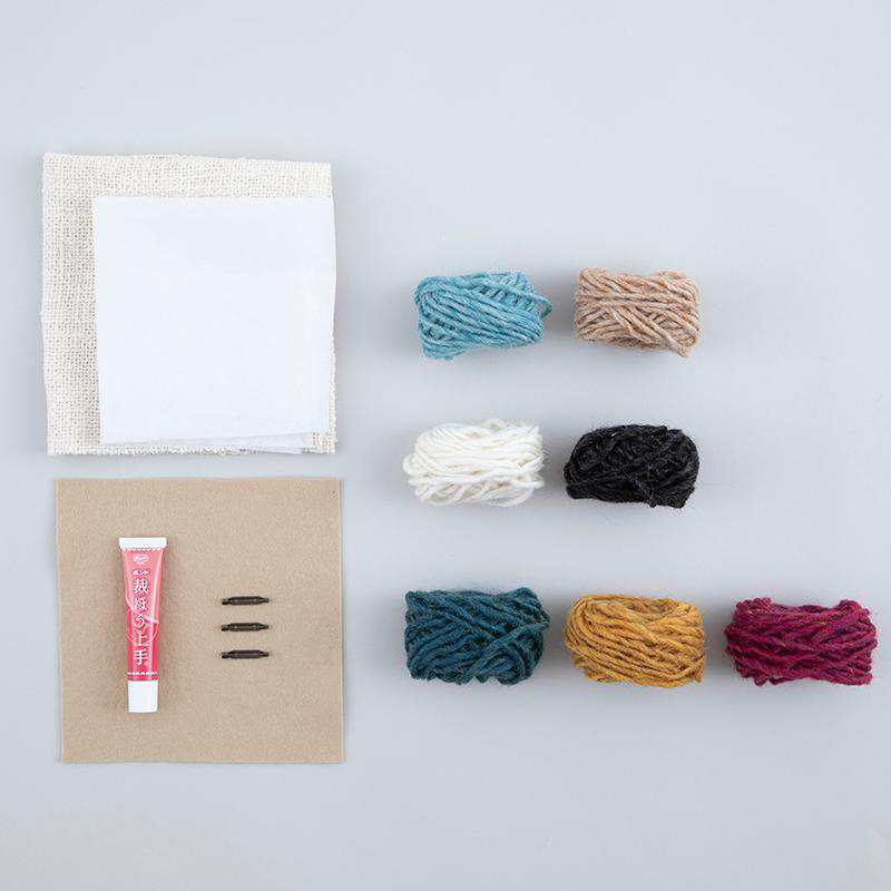 WOOLY 井上直美さんの パンチニードルで作る モコモコブローチ