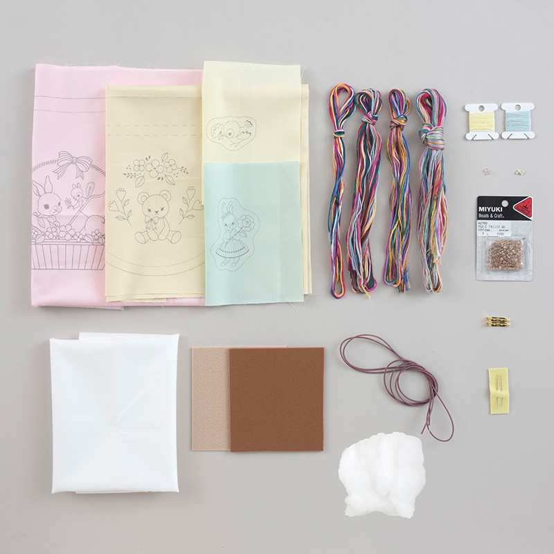 spica-pikaさんのレトロかわいい動物刺しゅう