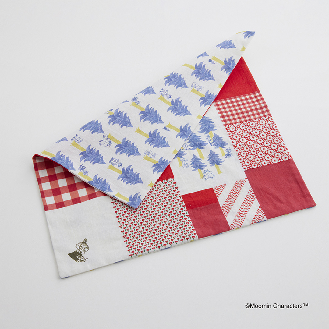 ムーミン 刺し子のマルチクロス〈リトルミイ〉