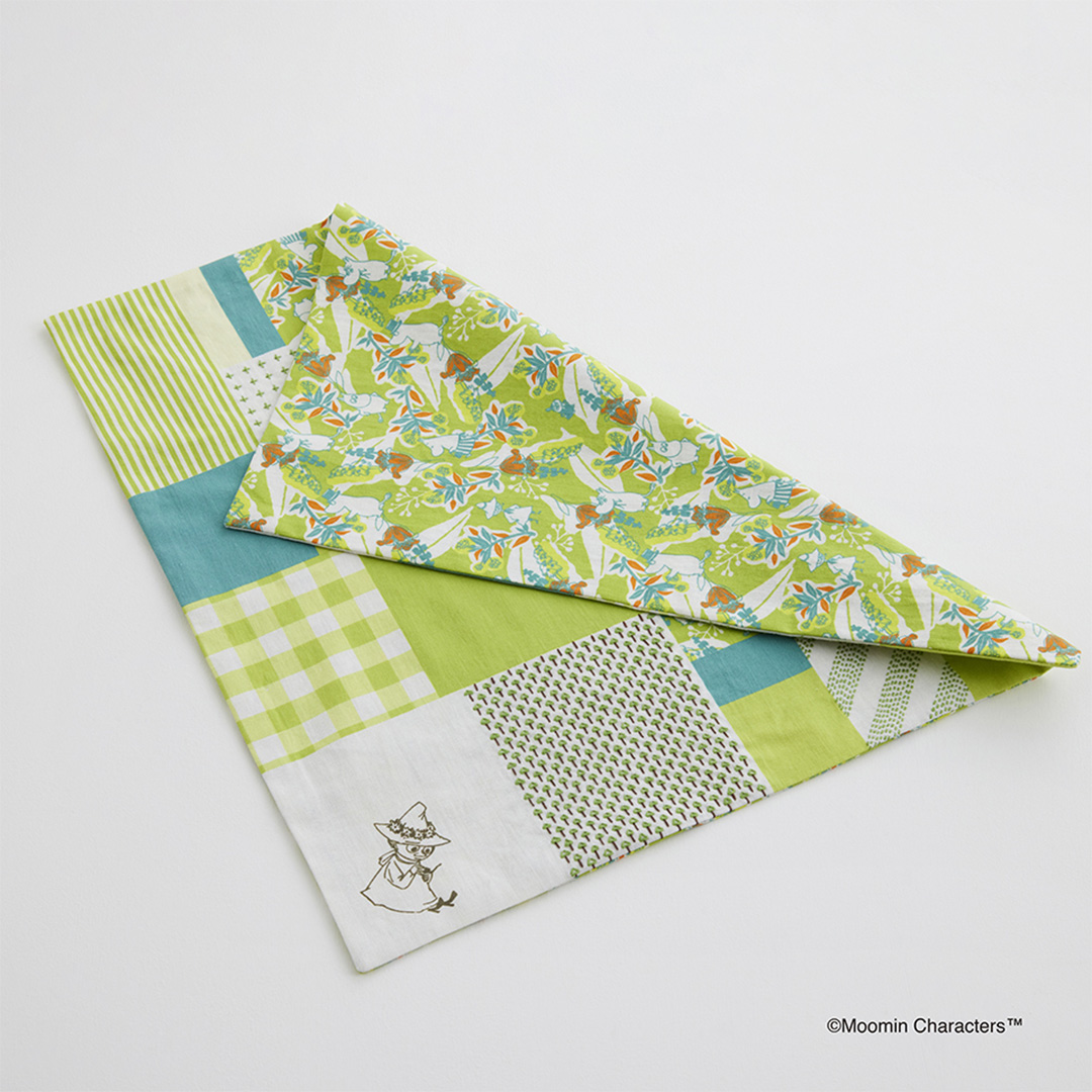 ムーミン 刺し子のマルチクロス〈スナフキン〉