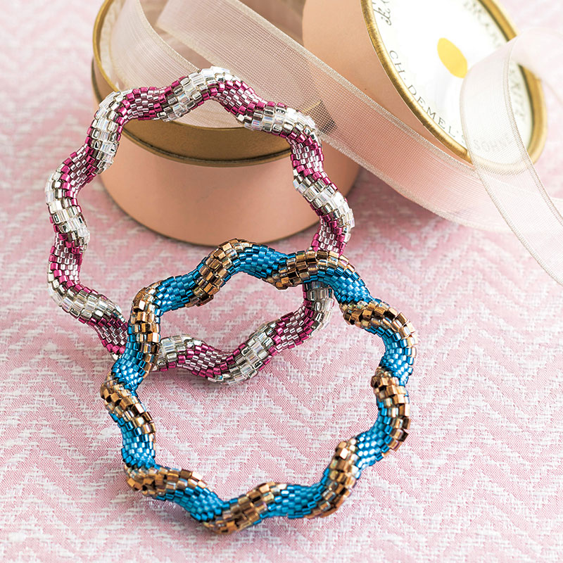 〈レシピ〉ビーズクロッシェのブレスレット