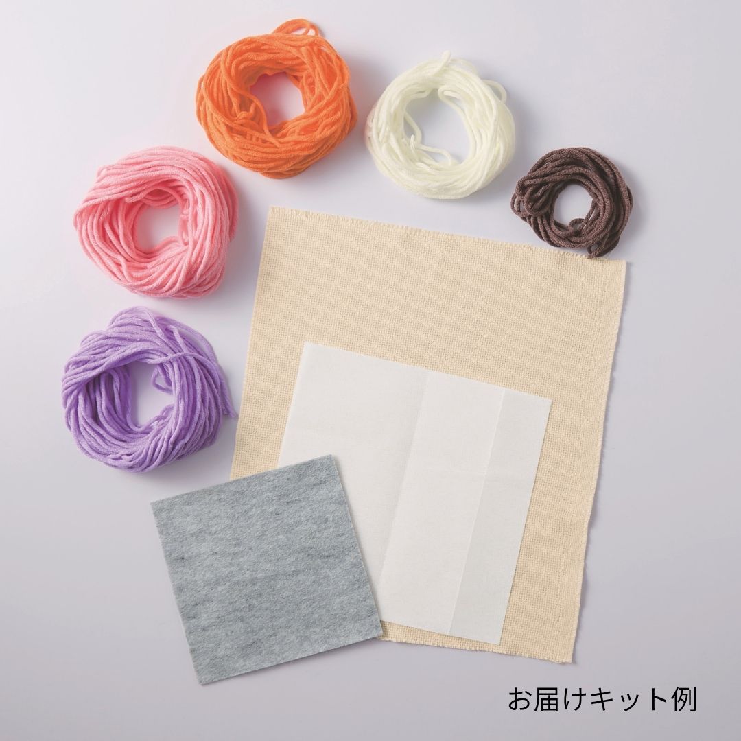 ムーミンで描くパンチニードル スノークのおじょうさん