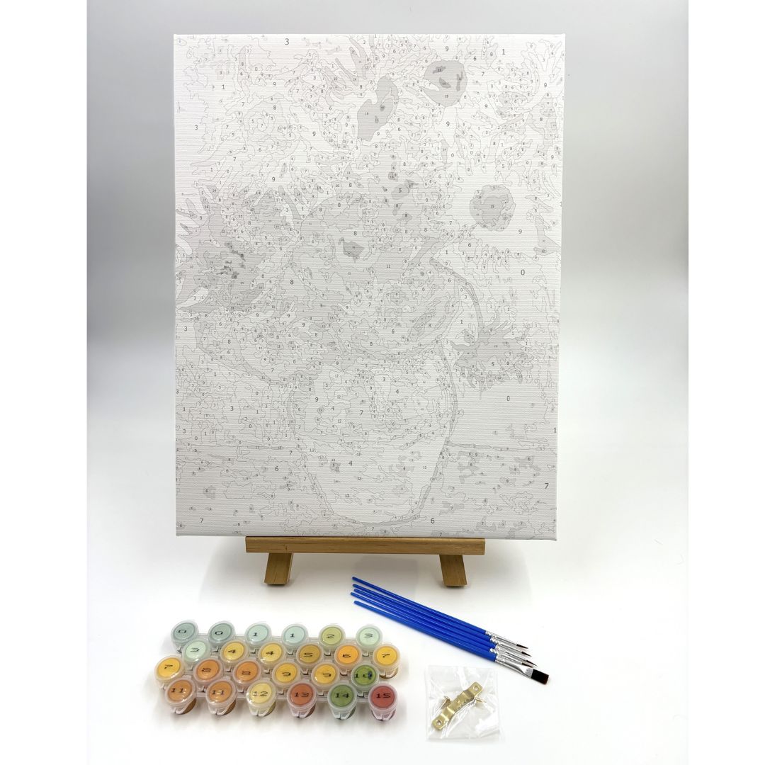 大人のぬりえキャンバス ゴッホ「自画像」