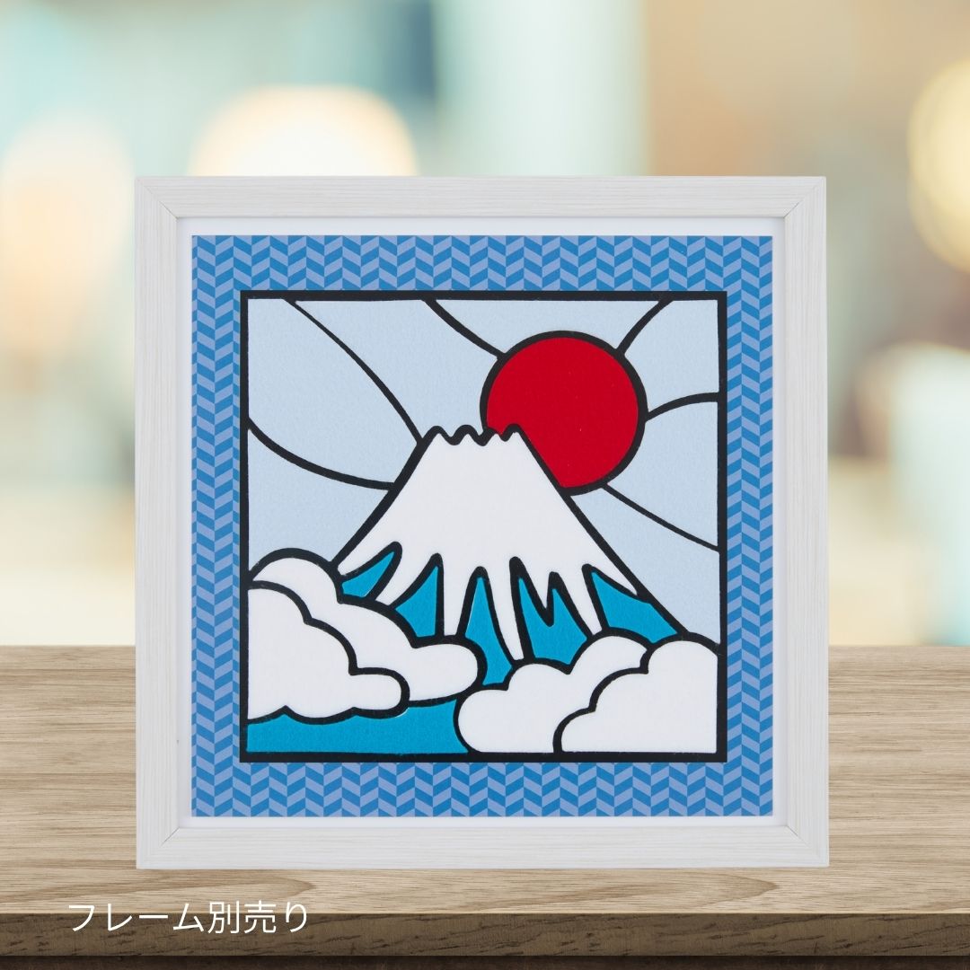 フェルトの貼り絵パズル ふじ