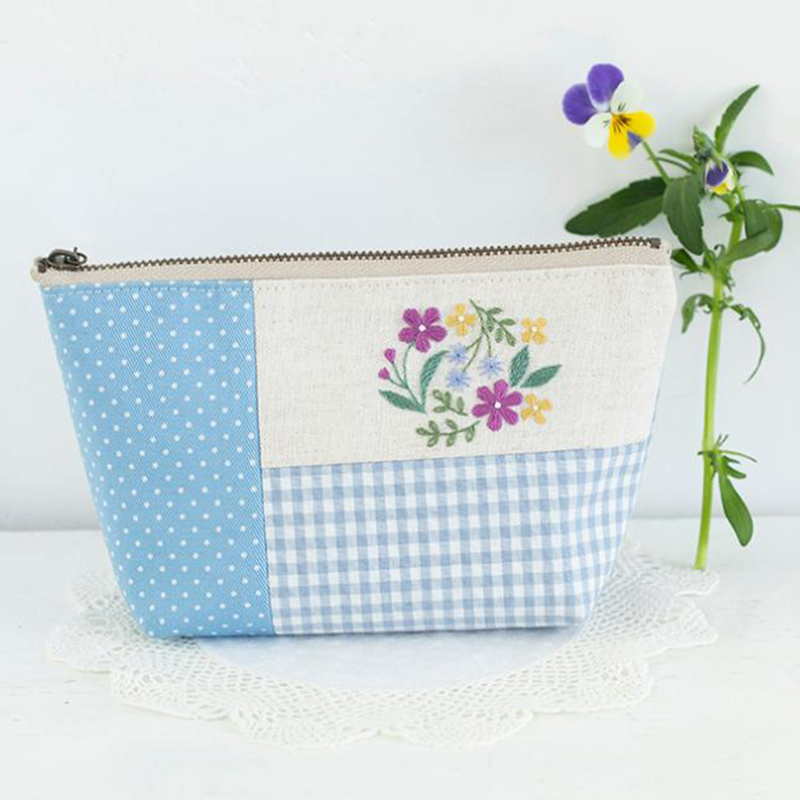 アトリエ*ノート 小鳥さんがま口とポーチ