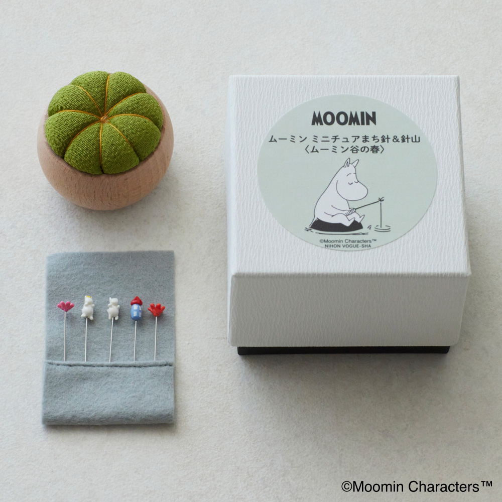 ムーミン ミニチュアまち針&針山〈ムーミン谷の春〉