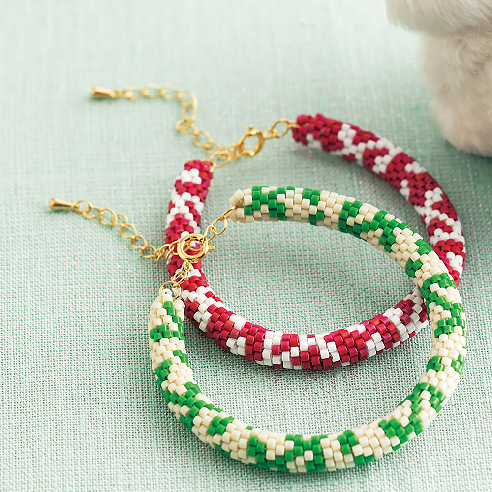 〈レシピ〉ビーズクロッシェのブレスレット