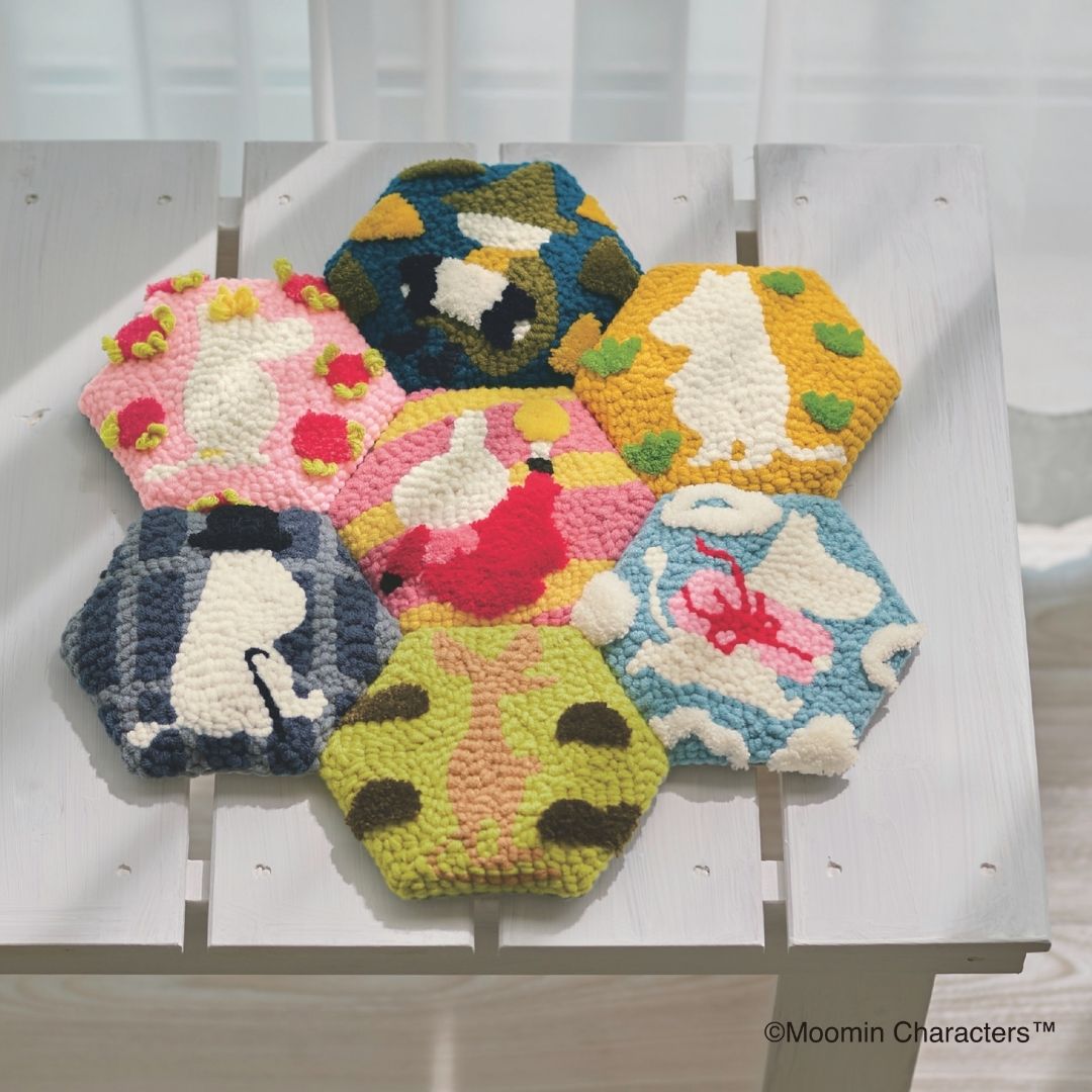 ムーミンで描くパンチニードル スノークのおじょうさん