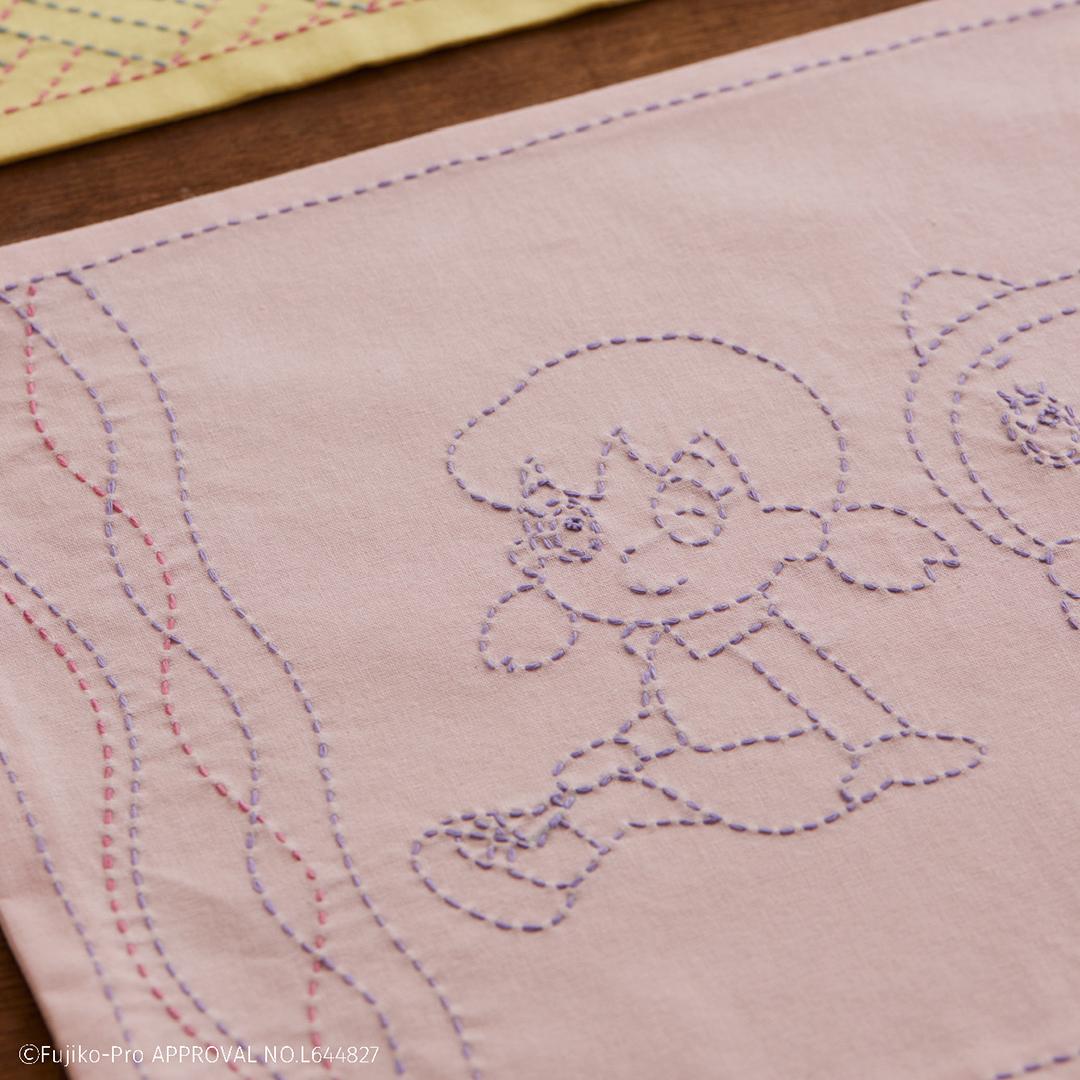 I’m Doraemon 和の伝統柄刺し子小もの 立涌(ランチョンマット)