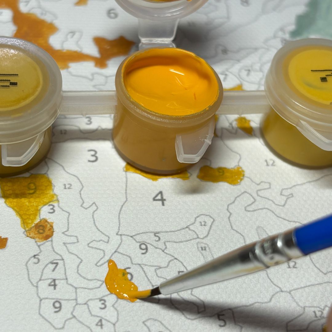 大人のぬりえキャンバス ゴッホ「ひまわりⅡ」