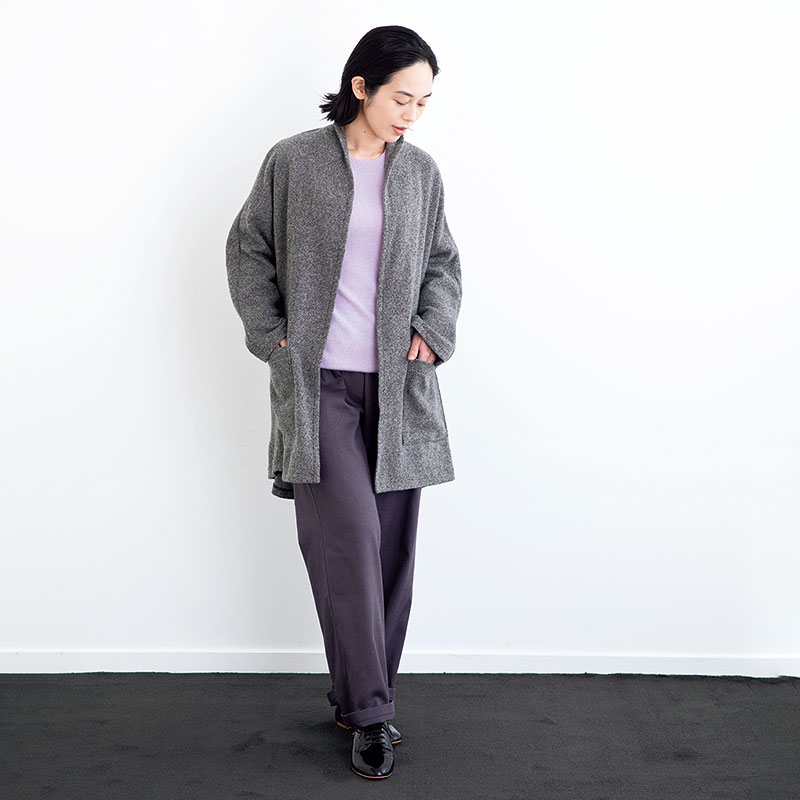 切り抜いてそのまま使える！ ドルマンスリーブのコートの型紙 for