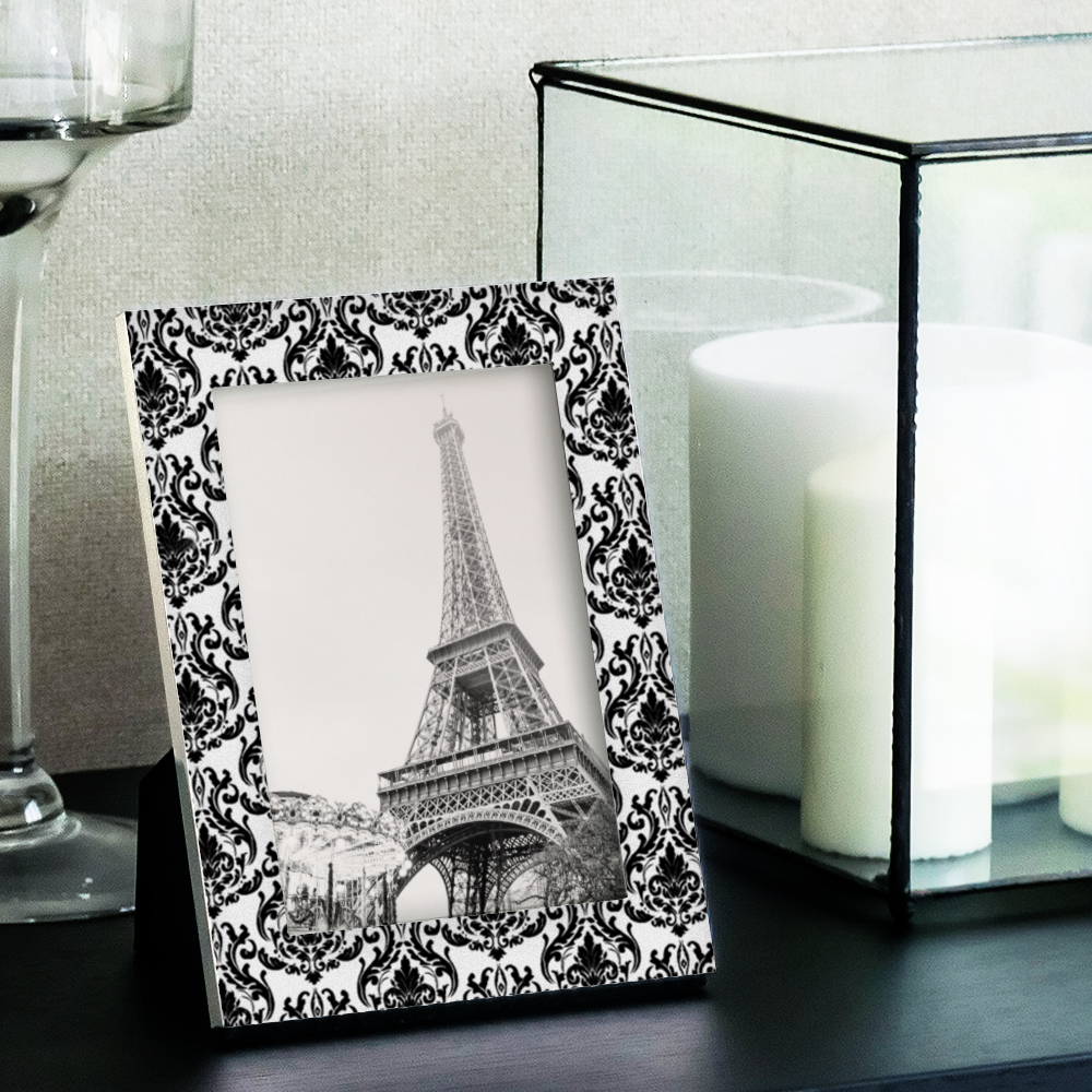 ダマスク(ブラック) A4