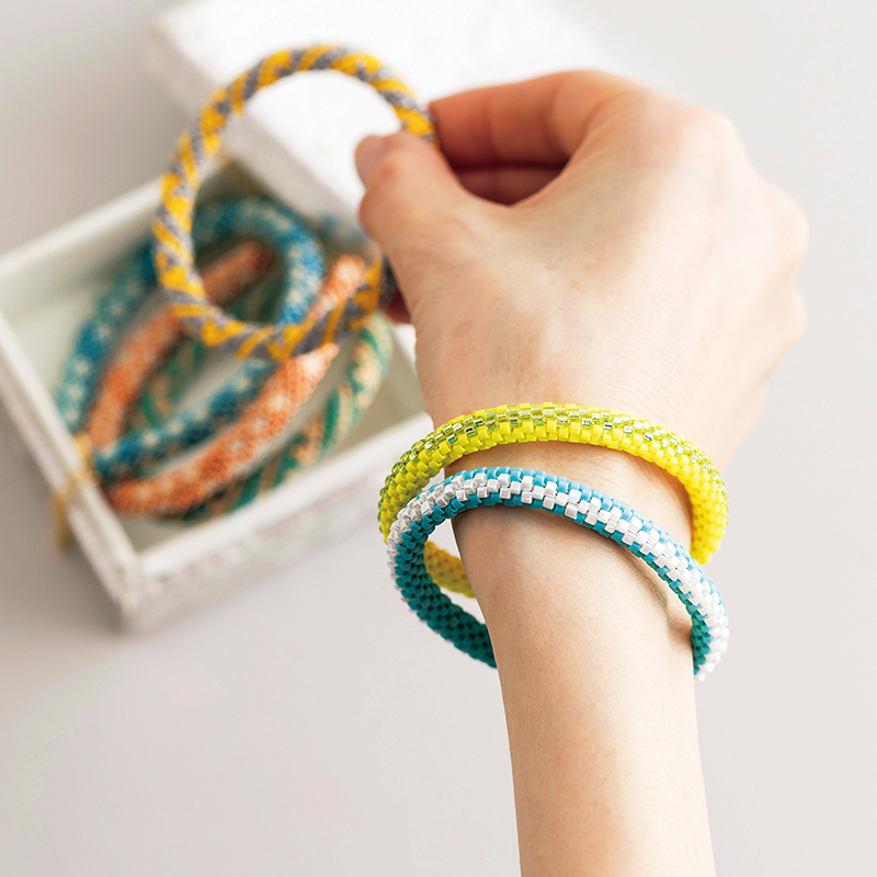 〈レシピ〉ビーズクロッシェのブレスレット