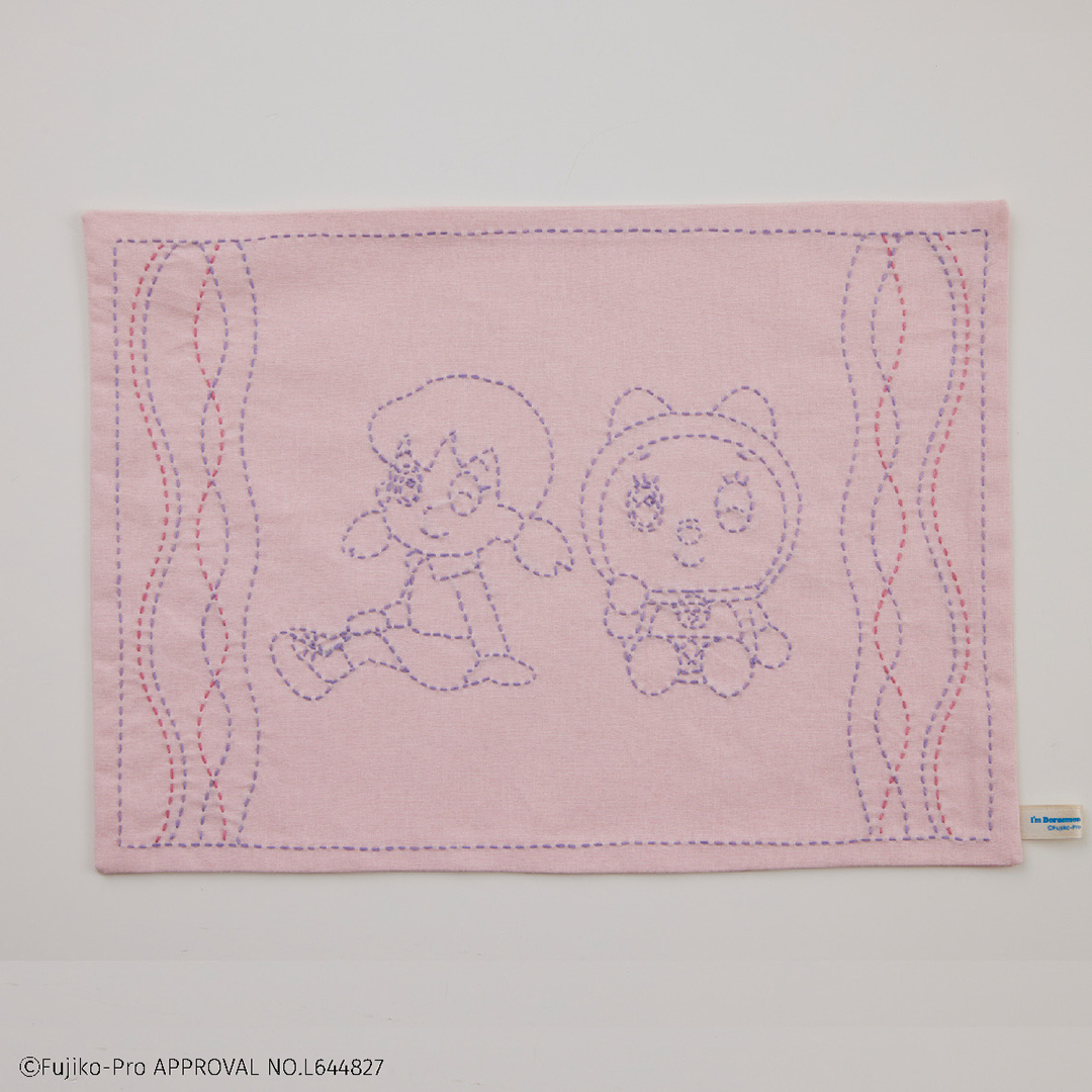 I’m Doraemon 和の伝統柄刺し子小もの 立涌(ランチョンマット)