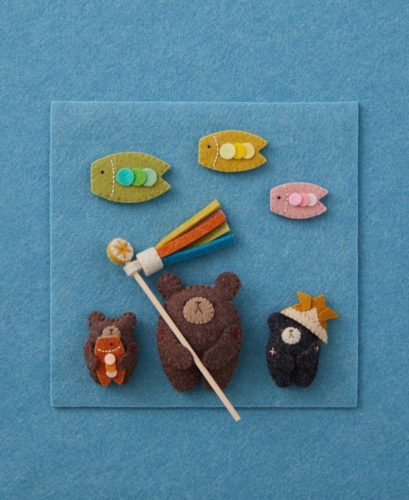 季節を楽しむ かわいいフェルトのマスコット