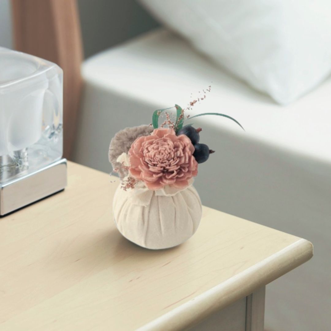 ふんわり香るフラワーサシェ キナリ(9)