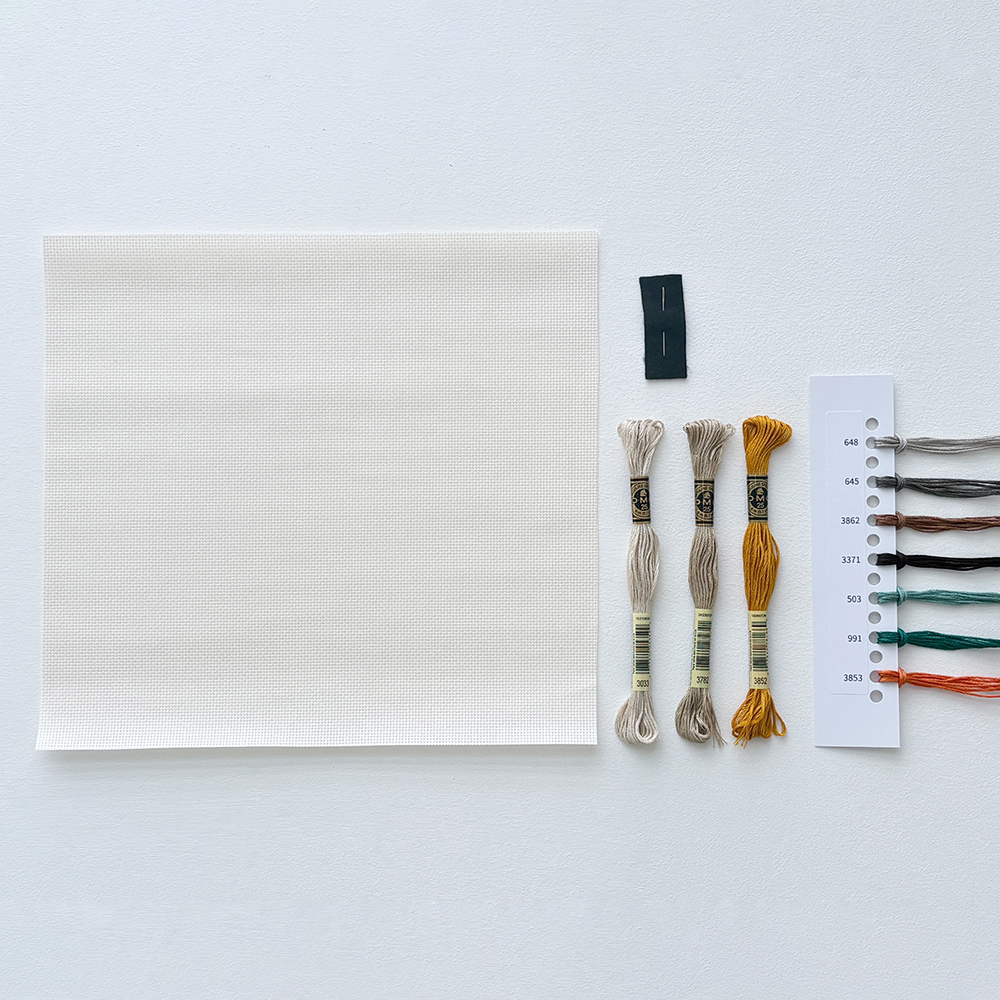 空想街雑貨店 空想の街 クロスステッチキット「空飛ぶ魚の街」