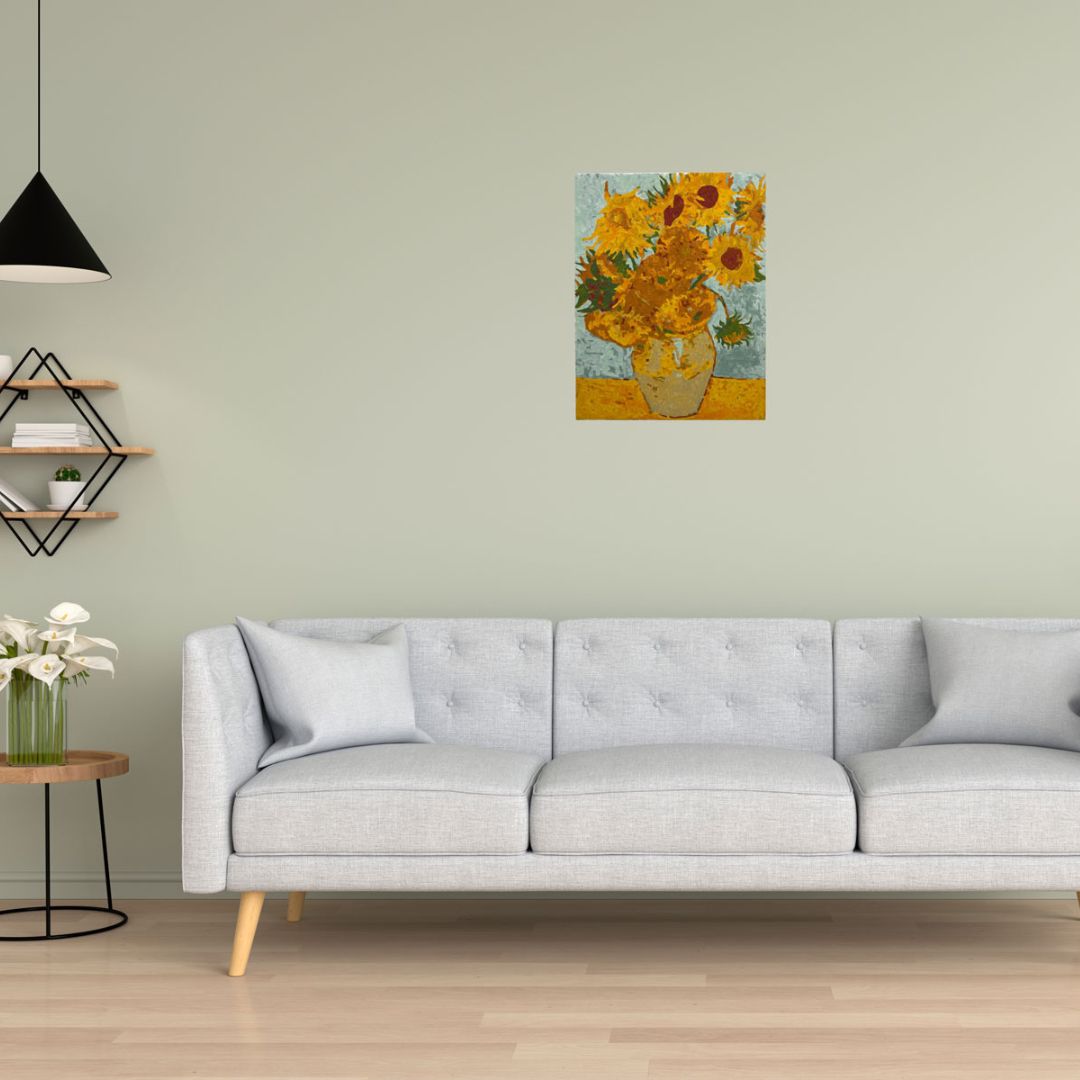 大人のぬりえキャンバス 「ファンゴッホの寝室」