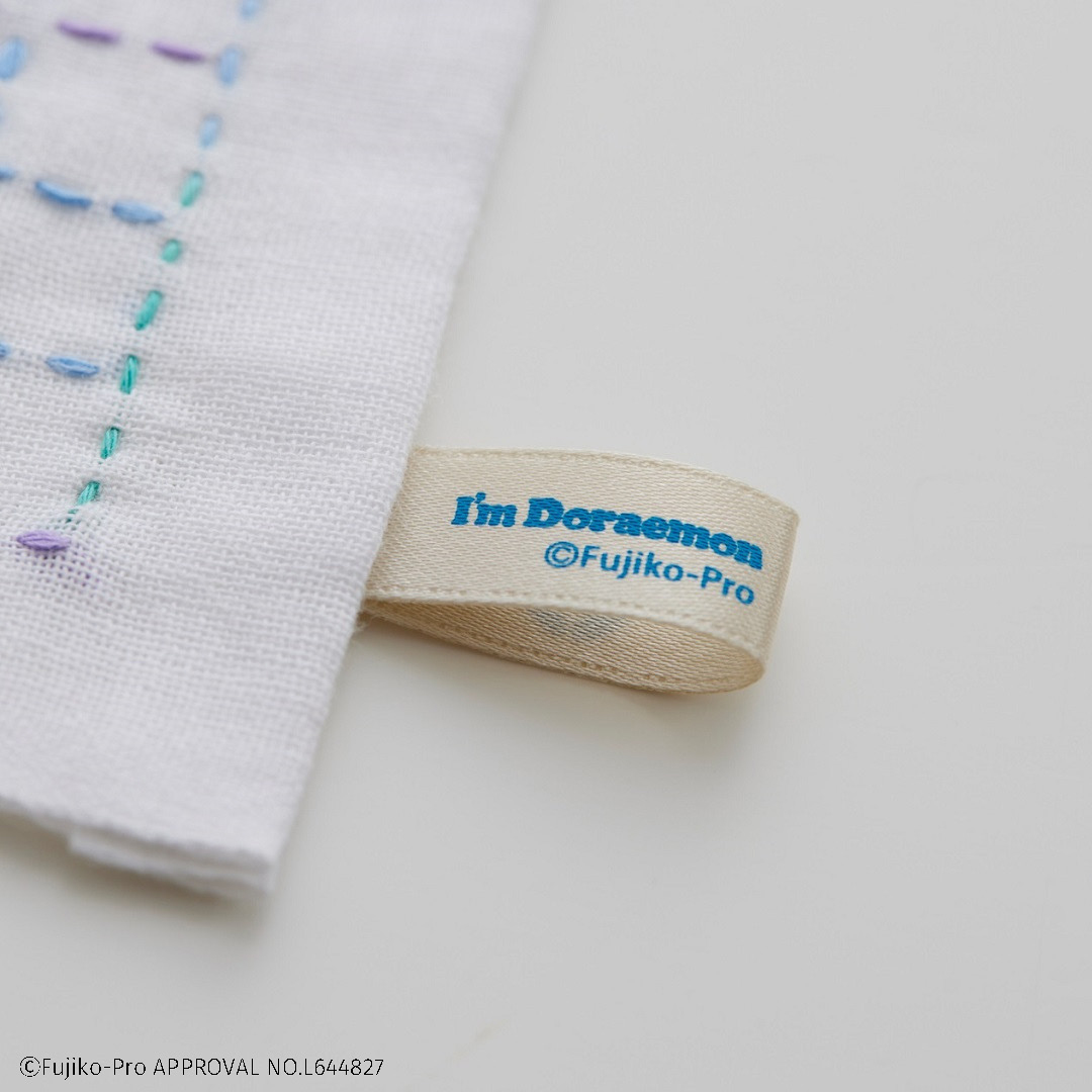 I’m Doraemon 和の伝統柄刺し子小もの 角七宝(ふきん)