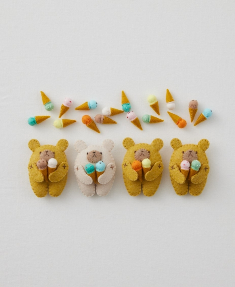 季節を楽しむ かわいいフェルトのマスコット