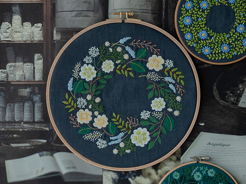 刺繍枠 フラワーブリーズ