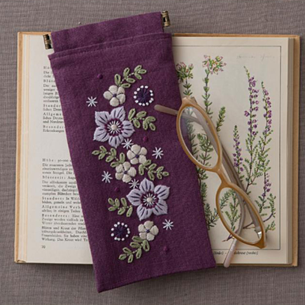 Rairaiさんの花刺繍レッスン Lesson2［バネ口金ポーチ］: キット