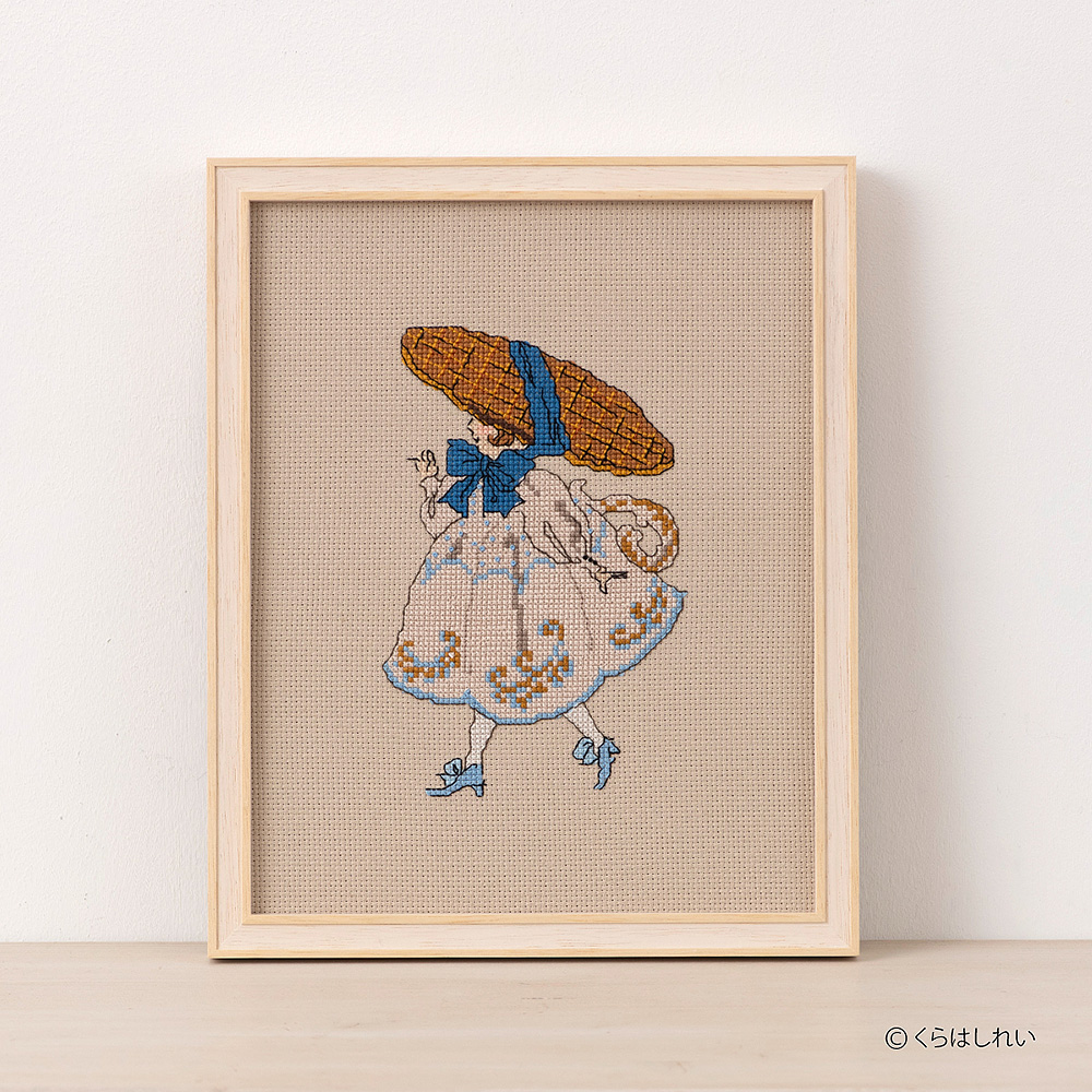 ハンドメイド　クロスステッチ作品 くらはしれいさんのクロスステッチ［ワッフル］: キット｜手づくり
