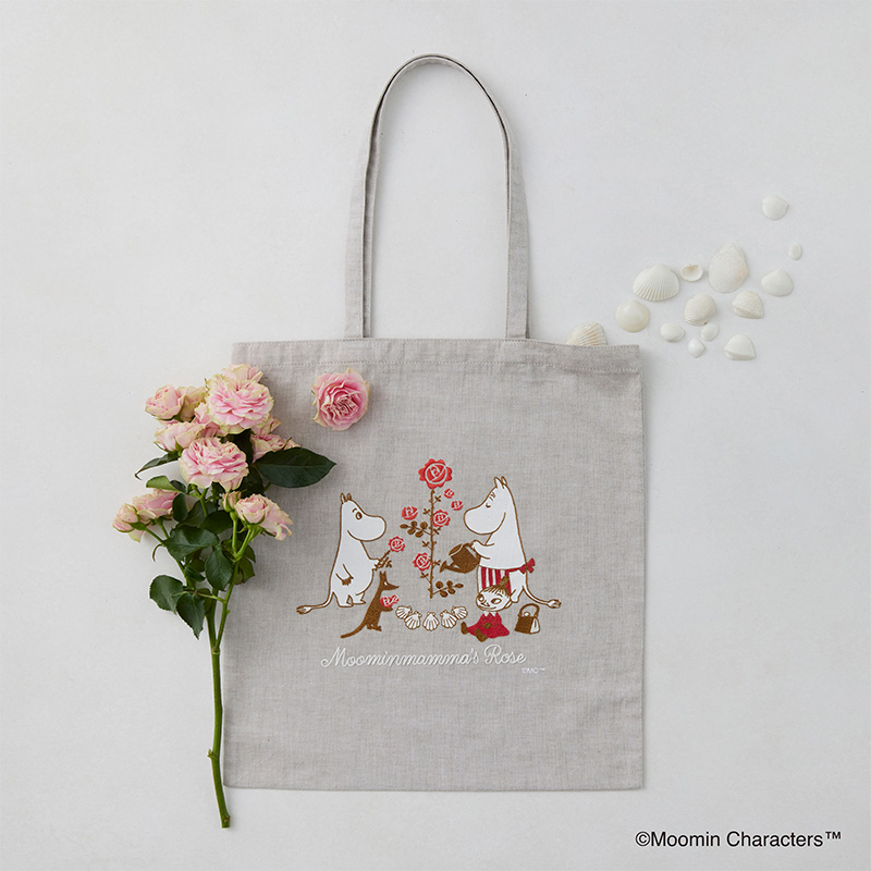 ムーミン 刺しゅうトートバッグ〈ソイラテ〉(Moominmamma s Rose)