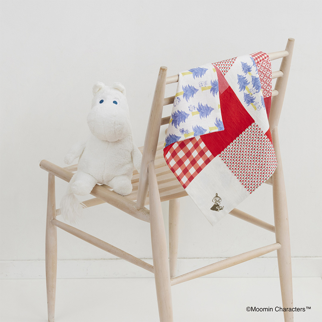 ムーミン 刺し子のマルチクロス〈リトルミイ〉