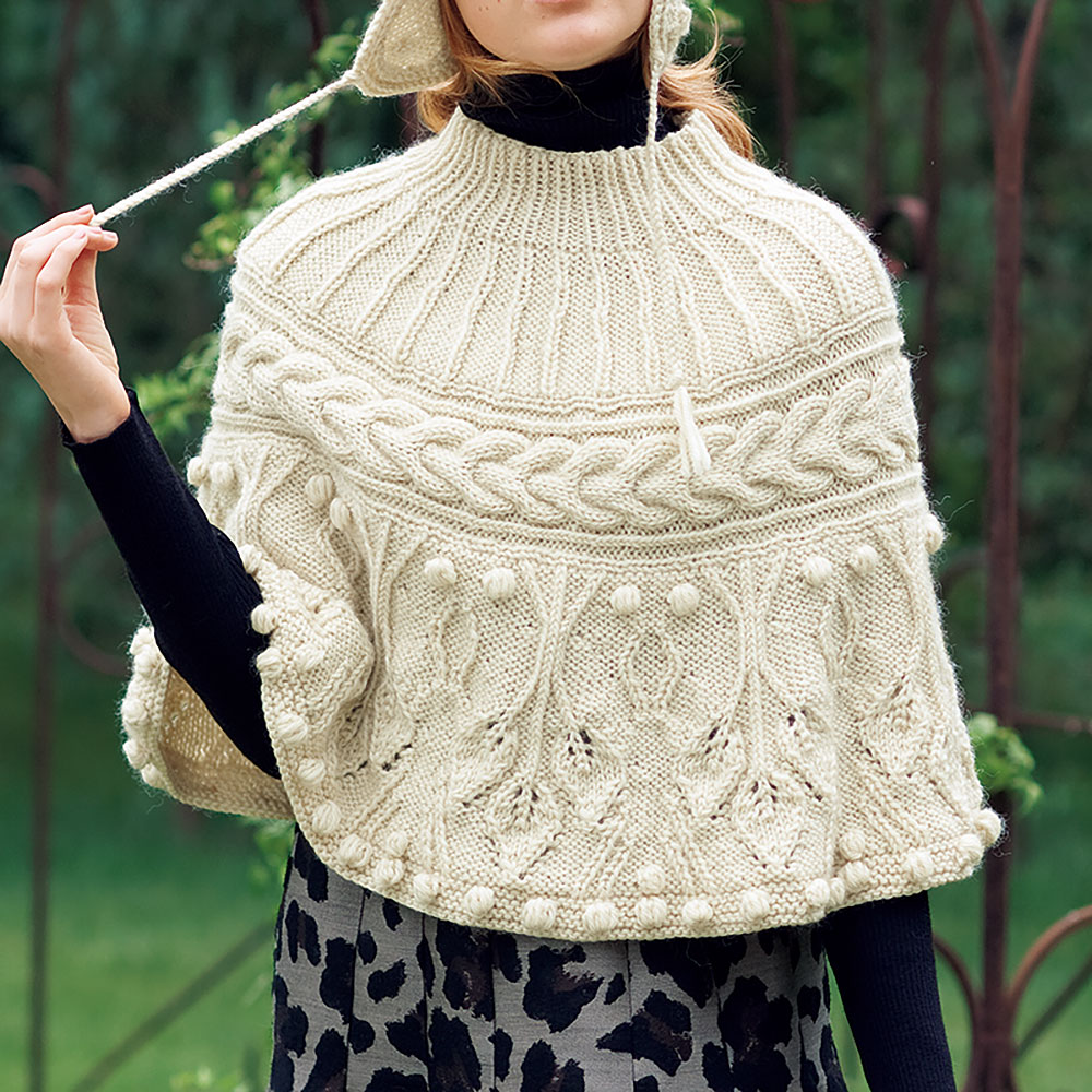 レシピ〉地模様のショート・ポンチョ: レシピ｜手づくりタウン by 日本