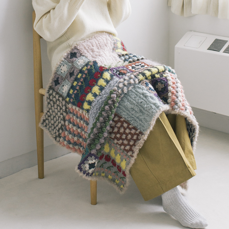 アフリカ布パッチワーク ブランケット インテリア アフリカ布✰パッチワーク ブランケット - メルカリ