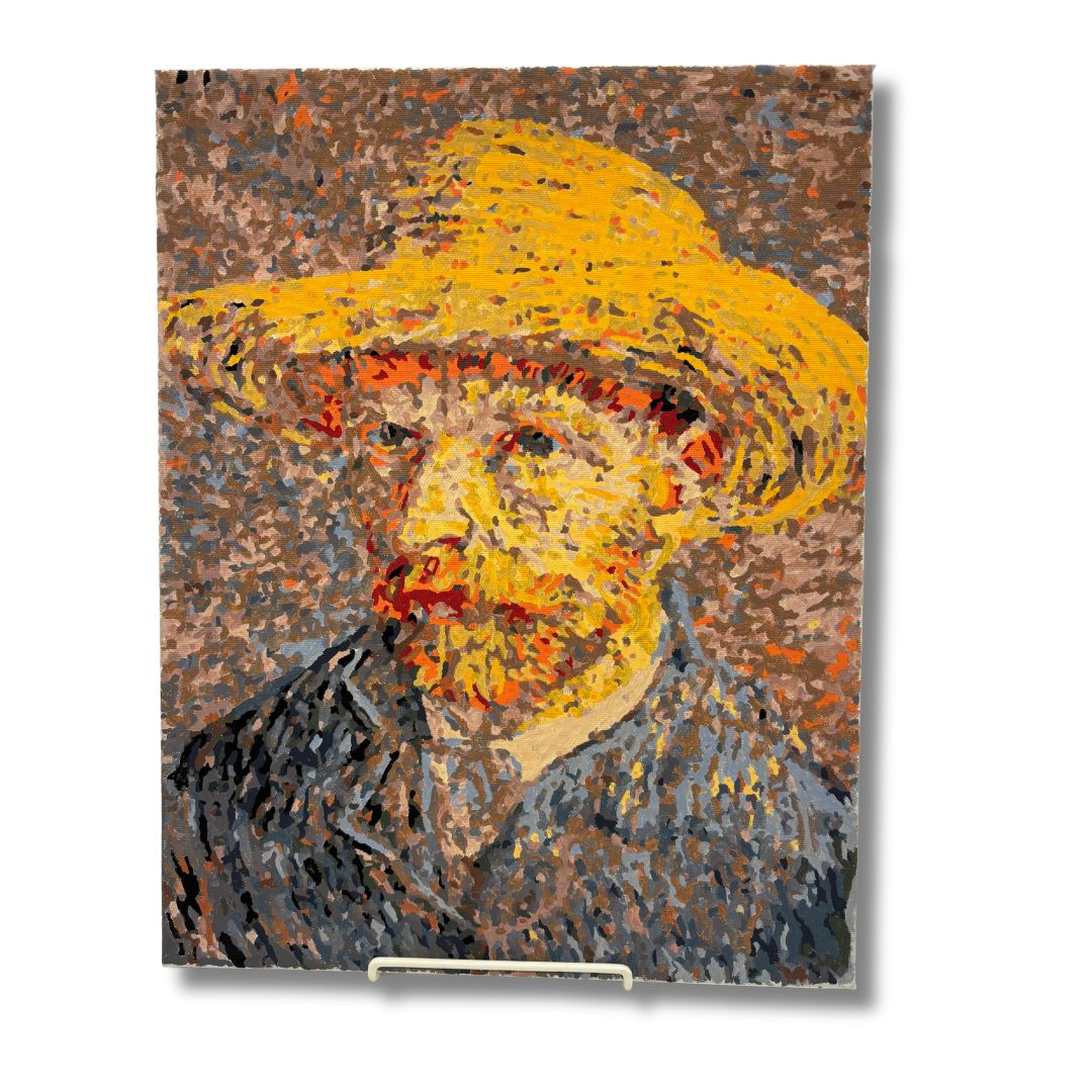 大人のぬりえキャンバス ゴッホ「自画像」