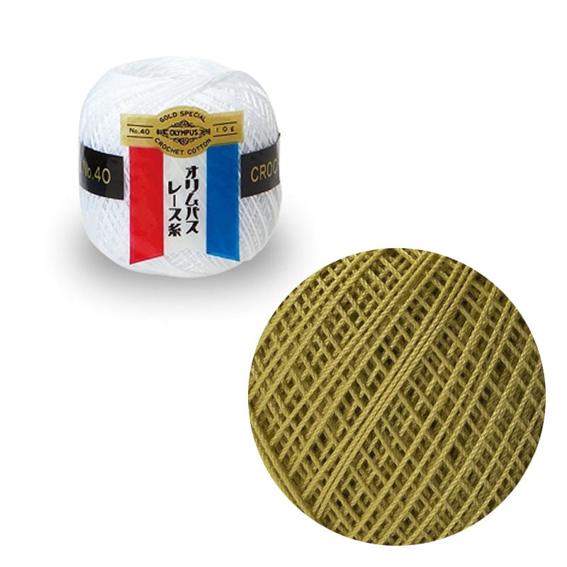金票40番レース糸 10g（283）明るい黄色