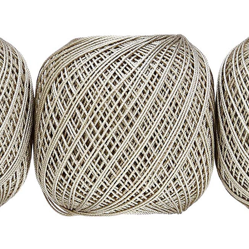 金票＃40レース糸10g(741)ベージュ