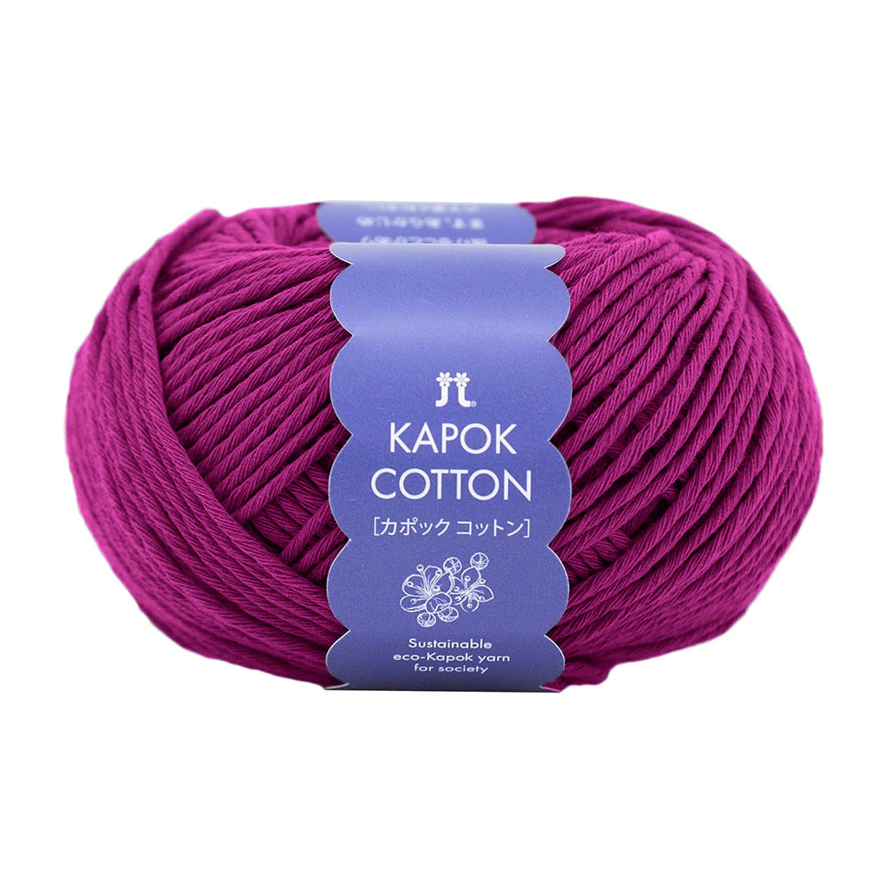 カポックコットン（12）赤紫