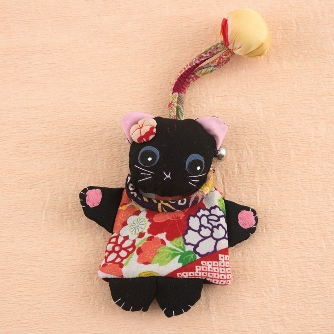 クロネコのキーホルダー