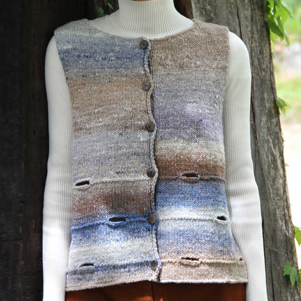 立冬で編むベスト