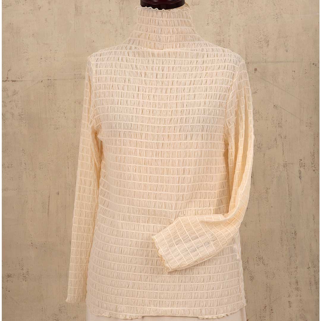 ぽこぽシャーリング［オフホワイト］