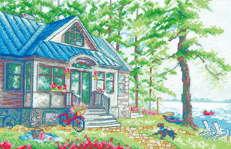 クロスステッチキット「レイクサイド」