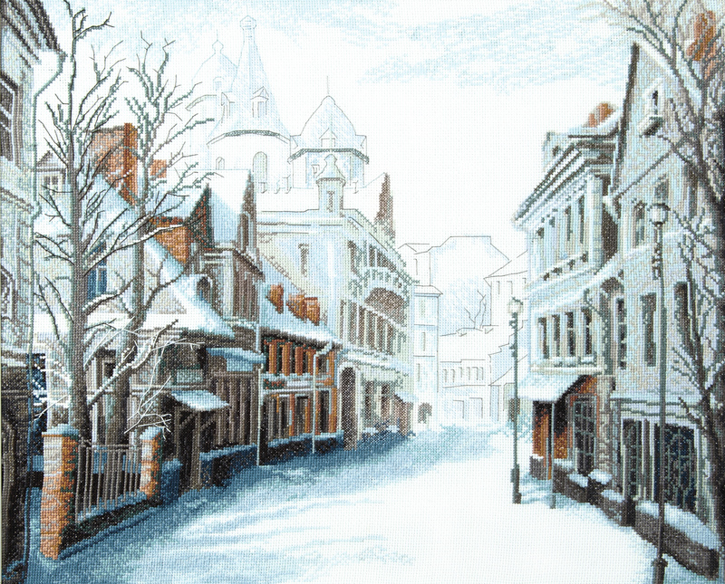 クロスステッチキット「ウィンターアベニュー」