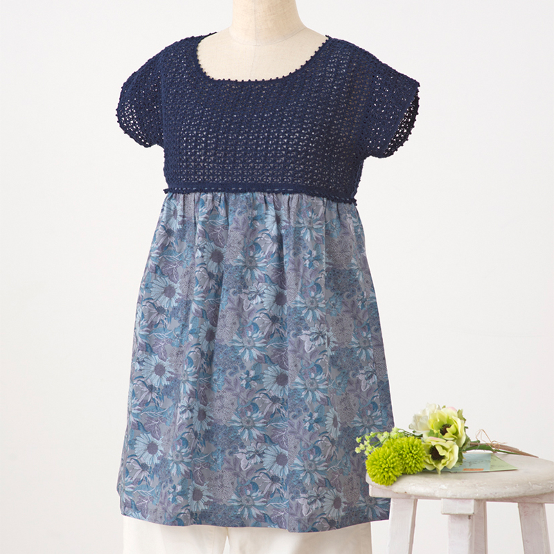 フレンチクロッシェブラウス