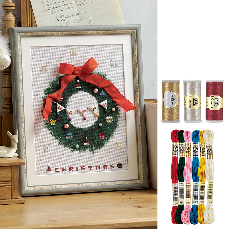 クリスマスリース 糸セット